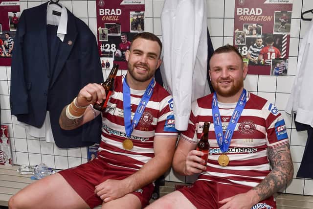 Brad Singleton (right) says the Challenge Cup win is just the start for this Wigan team