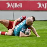 Liam Farrell went over for a brace against Salford