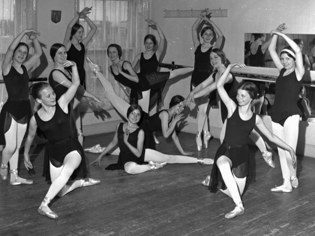 Striking a pose at Wigan Council Festival of Dance in 1977