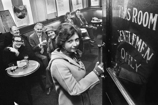 For 50 years men only had crossed the threshold of the exclusively male only bar in the Wigan pub but the Sex Discrimination Act changed all that.