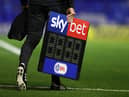 The EFL are to increase the number of substitutions permitted next season