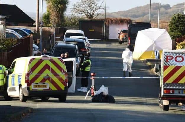 A large part of Kilburn Drive, Shevington, was cordoned off by police following the discovery of a body