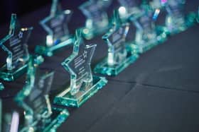 Greater Manchester Health and Care Champion Awards 2024 trophies