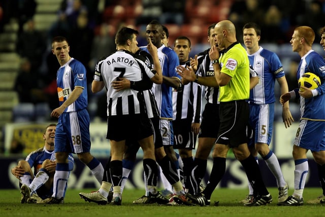 On the receiving end off Joey Barton