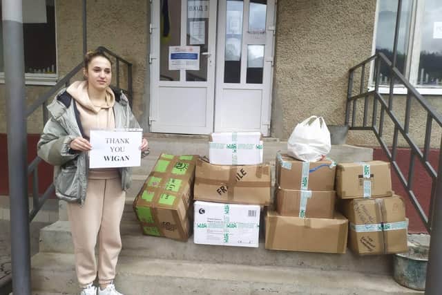 A Ukrainian with some donations from Wigan