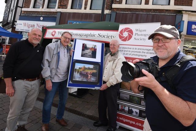 Wigan Photographic Society's Mal Shearer, Keith Wright, Derek Swift and Phil Halliwell