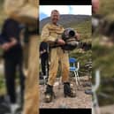 Nigel Brookwell previously wore the 80kg vintage diving suit to climb Snowdon and Ben Nevis