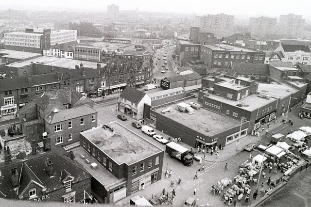 RETRO 1986
A view of Wigan town  centre redevelopment from the construction crane in 1986