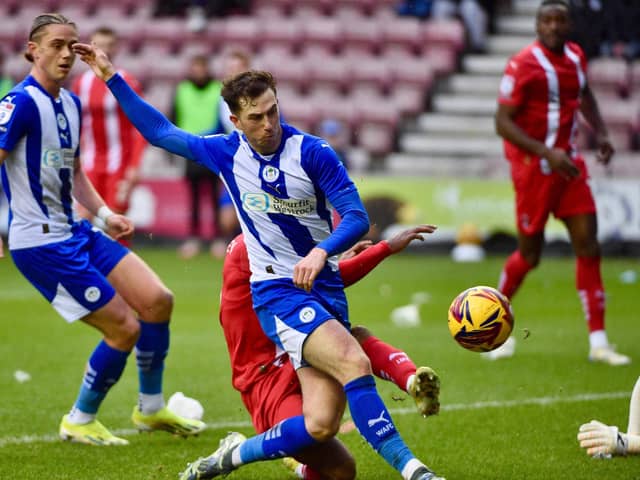 Jensen Weir and Thelo Aasgaard ended the game in the centre of the Latics midfield, after the former had started in the latter's usual No.10 role