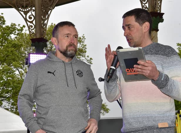 Mal Brannigan (left) with Colin Murray