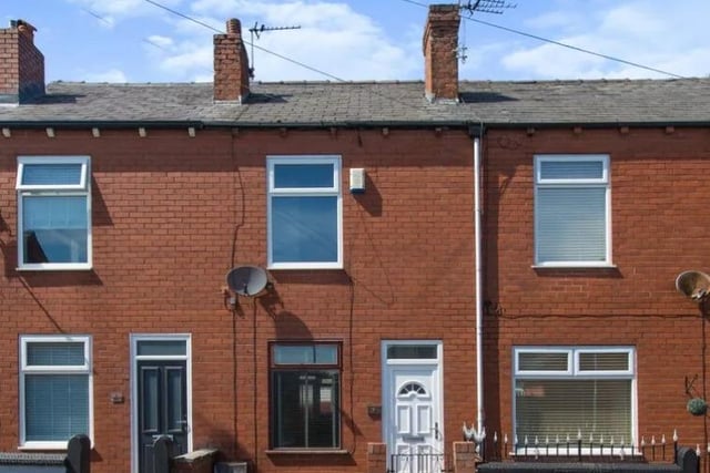 This 2 bed terraced house on Bedford Street, Pemberton, is on sale for £80,000
