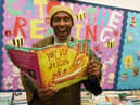Lemn Sissay at Standish Library with his new book Don't Ask the Dragon