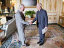 King Charles III receives the Archbishop of Canterbury Justin Welby 