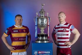 Wigan Warriors take on Huddersfield Giants in the final of the Challenge Cup