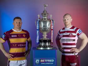 Wigan Warriors take on Huddersfield Giants in the final of the Challenge Cup
