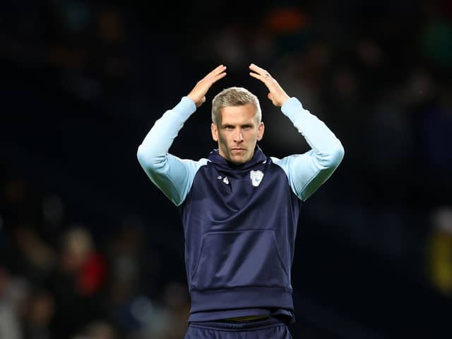 WEST BROMWICH, ENGLAND - AUGUST 17: Steve Morison manager of Cardiff City during the Sky Bet Championship between West Bromwich Albion and Cardiff City at The Hawthorns on August 17, 2022 in West Bromwich, England. (Photo by Catherine Ivill/Getty Images)