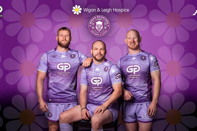 Wigan Warriors have paid tribute to Liam Marshall's late mum, Debbie, and Wigan & Leigh Hospice with their 2025 charity third kit