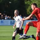 Charlie Wyke in action at Bamber Bridge