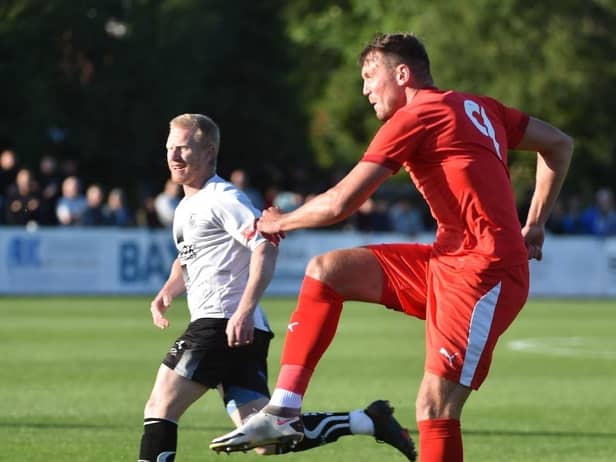 Charlie Wyke in action at Bamber Bridge