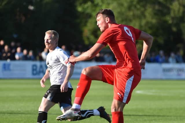 Charlie Wyke in action at Bamber Bridge