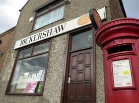 Bickershaw Post Office: The Postmaster for the current branch at 521 Bickershaw Lane, Bickershaw, WN2 5TU has
resigned and the premises will no longer be available for Post Office use.