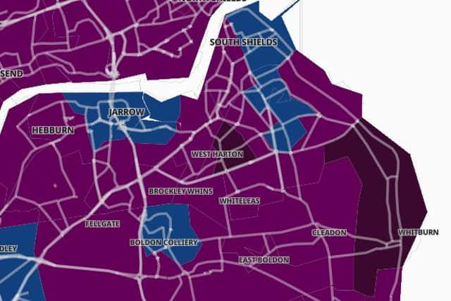 These are the areas of South Tyneside with the lowest Covid-19 infection rates.