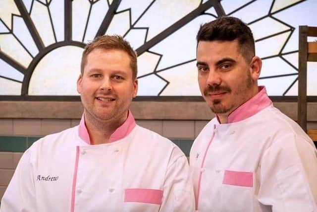 Andrew and Raf hope to make it all the way in Bake Off: The Professionals.