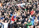 The Latics fans enjoy last weekend's victory at Rotherham