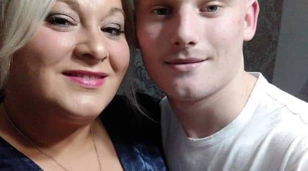 Rosanna Price with son Samson Price