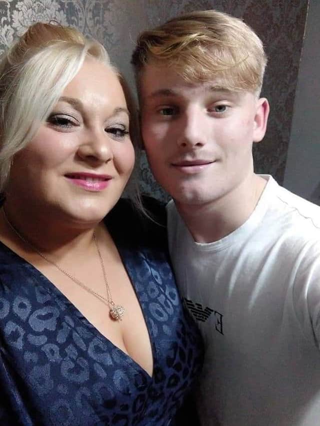 Rosanna Price with son Samson Price