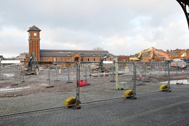 The landscape of Wigan town centre has changed dramatically in the last 12 months and, one has to admit, it has been a pretty grim year for businesses and shoppers/visitors as all they have had to see of the Galleries25 project so far is demolition work. But now 2023 is out of the way and all but the old Market Hall remains, 2024 will see first of all the construction of a new Market Hall for the traders to transfer into and then the creation of a whole range of other structures including a media centre which was given the green light in the summer. It will comprise a six-screen, 700-seat cinema, multi-lane bowling alley, indoor mini-golf, a climbing wall and wide range of other indoor leisure activities.The MMC will also include public events space and a games arcade along with bar and restaurant establishments.Later phases of the development will include 483 mixed tenure homes across seven new residential buildings; a 144-bedroom hotel; a new market hall and food court plus landscaped areas including a square for events and performances.