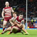 Tom Davies featured for Catalans Dragons during last year's Super League Grand Final against former club Wigan Warriors