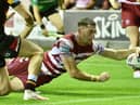 Jake Wardle was among the scorers for Wigan Warriors against Salford Red Devils