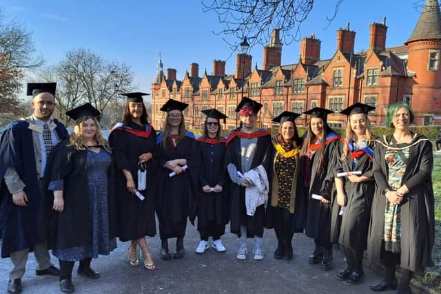 HND Applied Biology graduates with their tutors