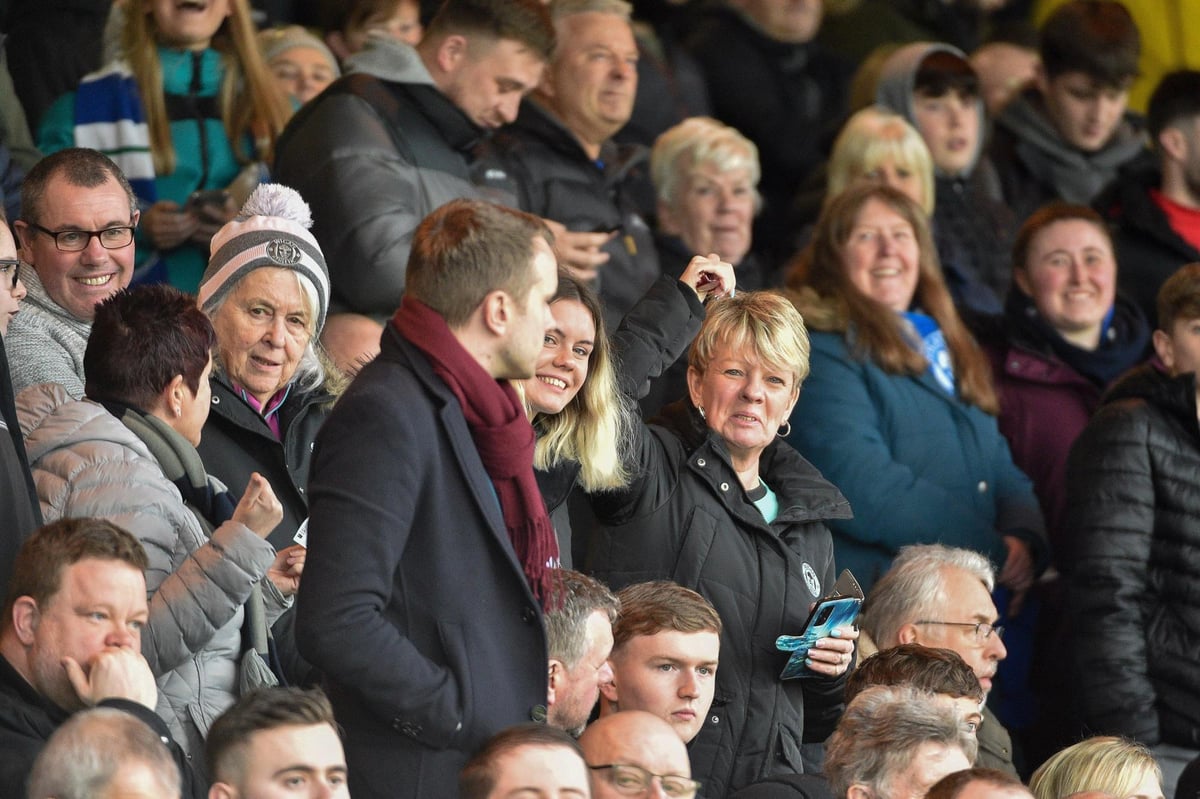GALLERY: Wigan Athletic fans enjoy Posh comforts despite late scare