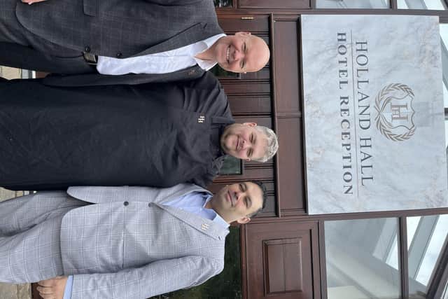 Bevan Middleton, Matt Ellis and Christopher McCaughran, food and beverage manager