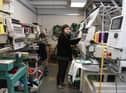 Suzi Wong Creations Jess Hayes embroidering