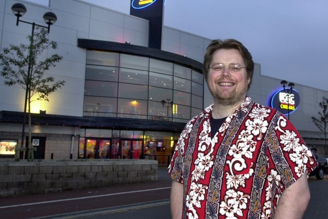 Chris Jones at Wigan's UGC Cinema for the premiere of his film Urban Ghost Story.