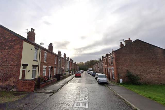 Police were called to Eleanor Street in Wigan at lunchtime on Saturday