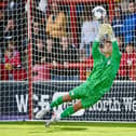 Sam Tickle made this fantastic save to preserve Latics' clean sheet at Morecambe