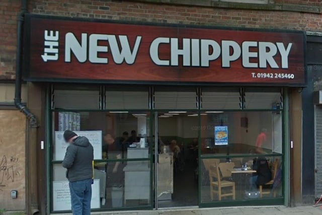 The New Chippery on Market Street, Wigan, has a current 5 star rating
