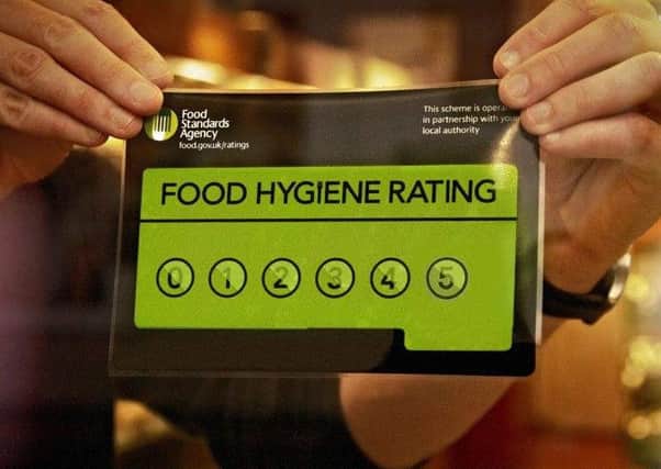 Establishments are given a rating of 0-5 when they are inspected