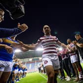 Thomas Leuluai was given a guard of honour following his last game for Wigan