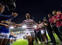 Thomas Leuluai was given a guard of honour following his last game for Wigan