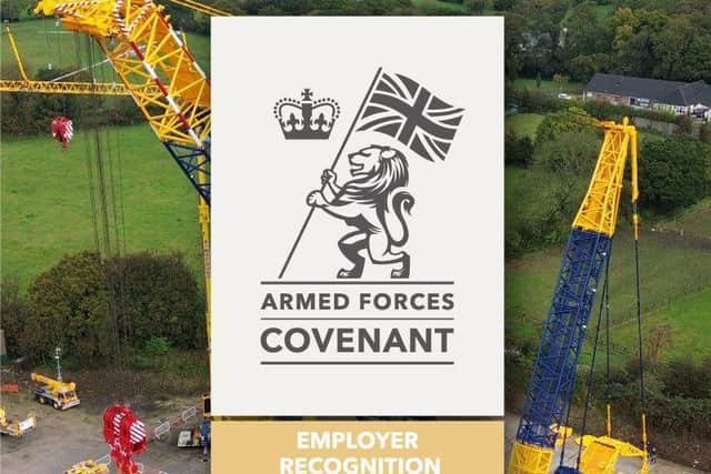 Ainscough Crane Hire's Gold Armed Forces Covenant Award