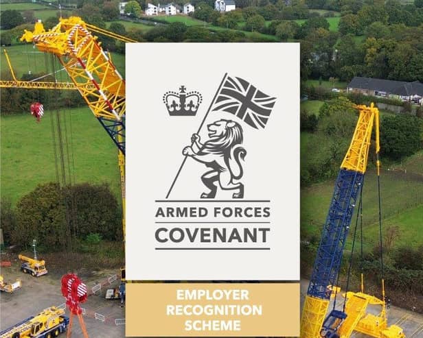 Ainscough Crane Hire's Gold Armed Forces Covenant Award