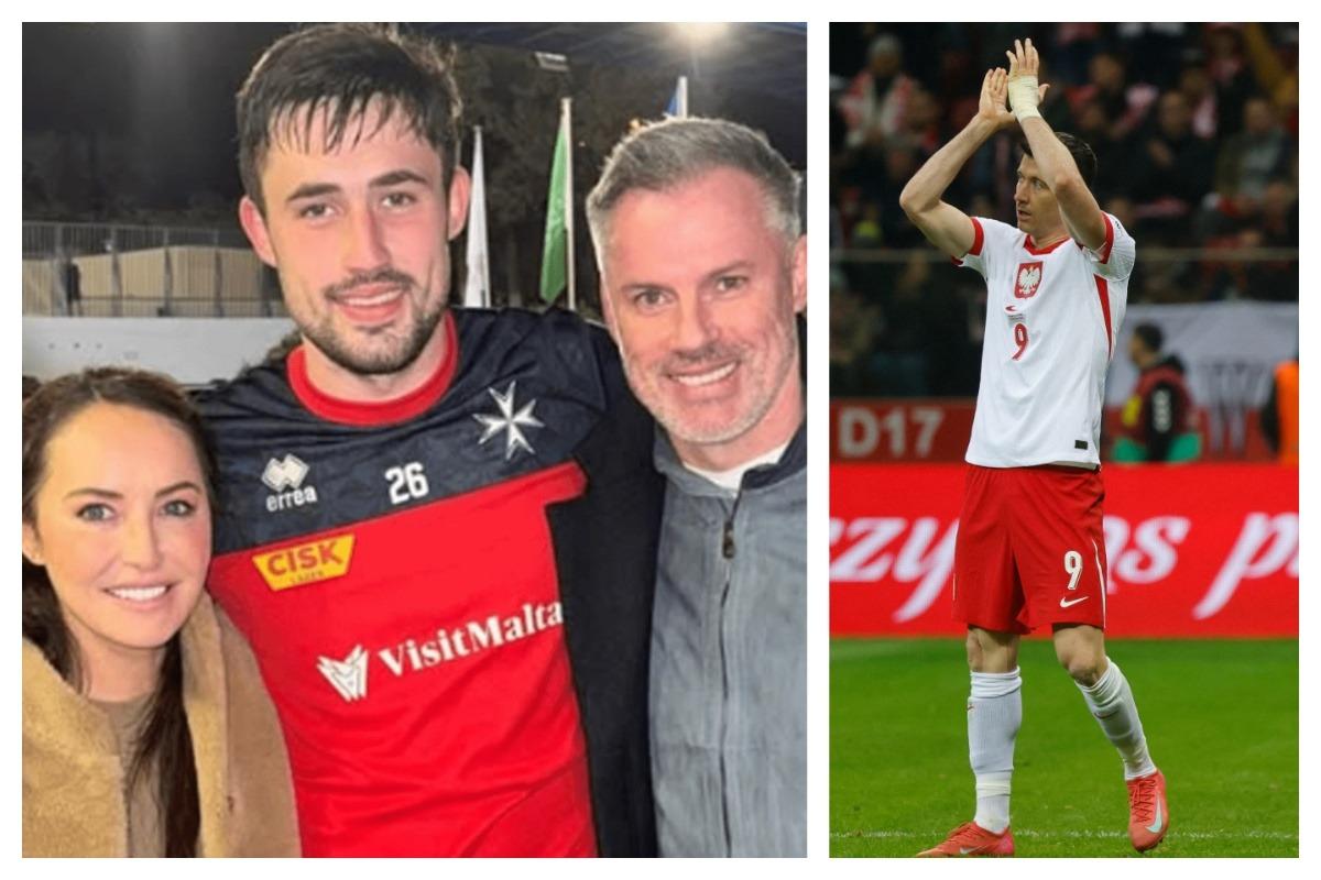 Wigan Athletic starlet James Carragher on coming home with two Malta caps - and Poland legend Robert Lewandowski's shirt!