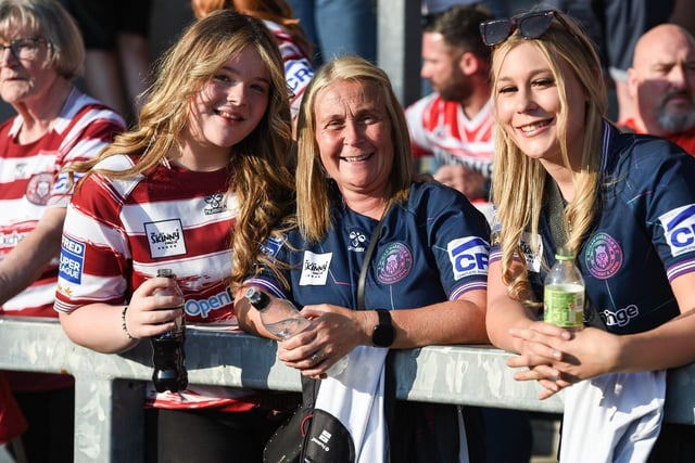 Wigan Warriors fans at the Totally Wicked Stadium.