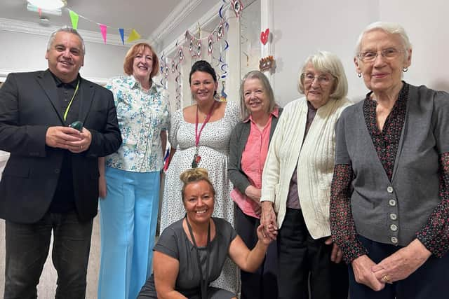 Yvonne Fovargue (second left) at Rosebridge Court