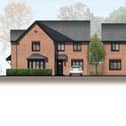 Street scene of proposed 158-home development off Hooten Lane in Leigh